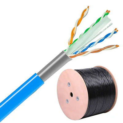 ১০০ এমবিপিএস Cat6 Unshielded Cable -২০ থেকে ৬০°C তাপমাত্রা রেটিং Cable Gauge 23 AWG
