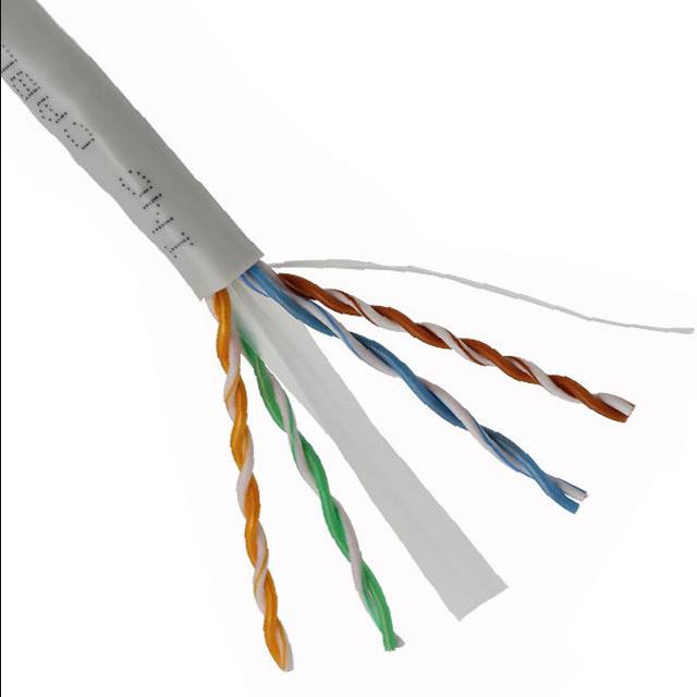 SF / UTP 6 জোড়া 24AWG 23AWG Cat5e Cat 6 ইন্ডোর UTP ল্যান কেবল
