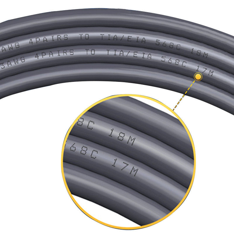 UTP Cat6 নেটওয়ার্ক এবং ল্যান ক্যাবল 305M দৈর্ঘ্য 23 AWG Gauge 23 AWG