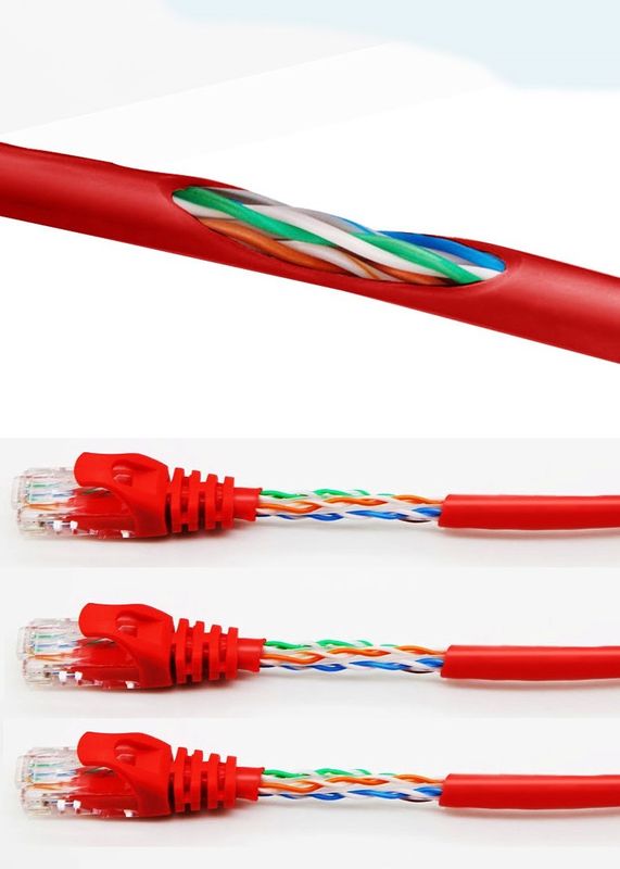 LSZH জ্যাকেট CAT5E প্যাচ কর্ড হোম এবং অফিস নেটওয়ার্ক সংযোগের জন্য