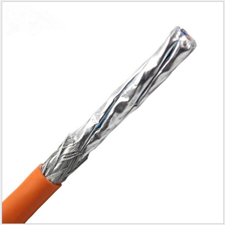 305 মি শিল্ড 23awg 0.58 মিমি বেয়ার কপার CAT7 ল্যান কেবল, বিড়াল 7 নেটওয়ার্ক কেবল
