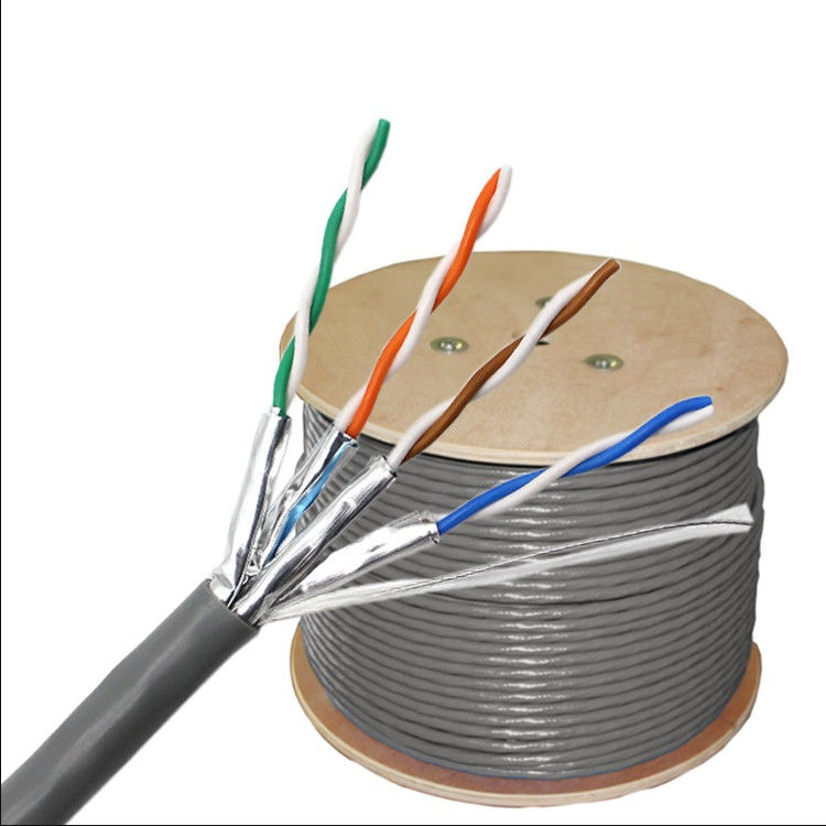 23AWG 0.56 মিমি Cat6a কেবল 305 মিটার, 1000 ফুট ক্যাট 6a নেটওয়ার্ক কেবল পিভিসি এলএসজেড জ্যাকেট