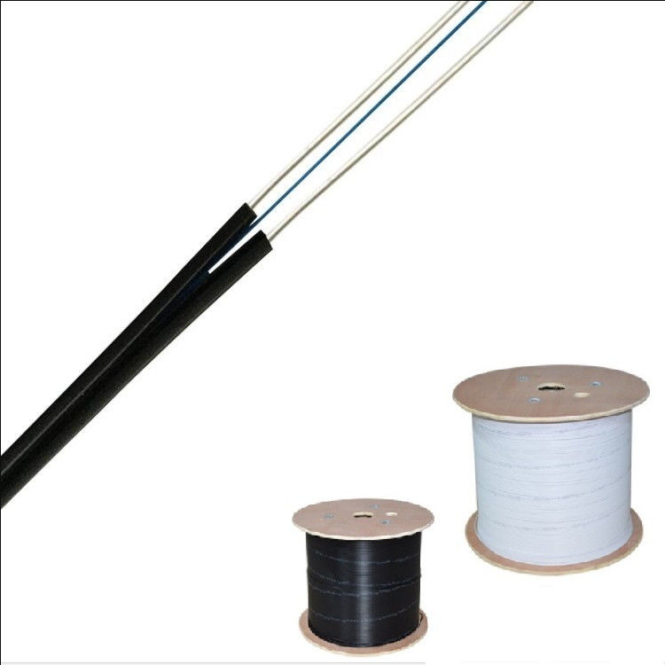 G652d G657a GYFTY FTTH ইনডোর আউটডোর ফাইবার অপটিক কেবল স্বয়ং সমর্থন