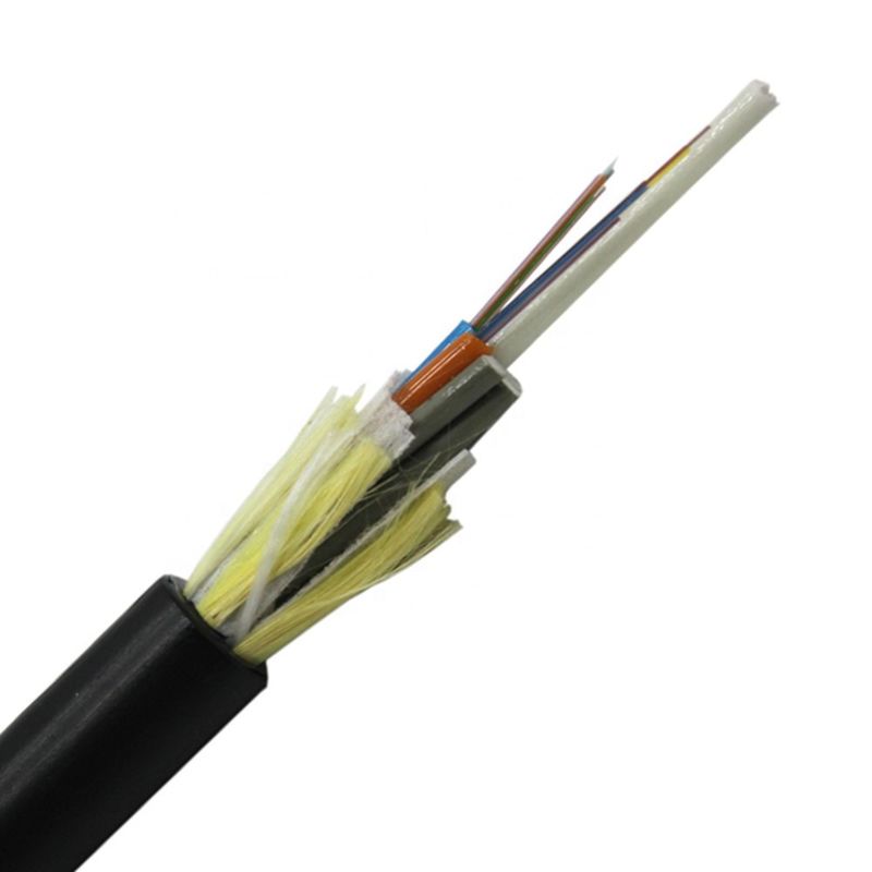 10 কোর এসএম একক মোড G657A ফাইবার অপটিক কেবল ওভারহেড এয়ারিয়াল ডাইলেট্রিক