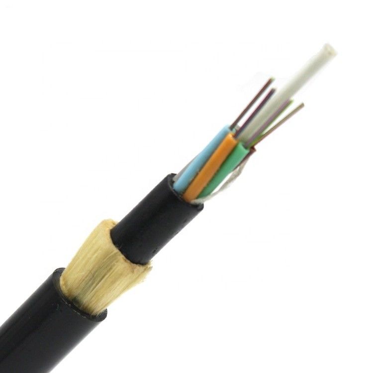 10 কোর এসএম একক মোড G657A ফাইবার অপটিক কেবল ওভারহেড এয়ারিয়াল ডাইলেট্রিক