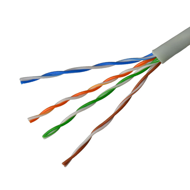 305M Cat5 নেটওয়ার্ক রোল ইউটিপি Cat5e ল্যান তারের ধূসর রঙ