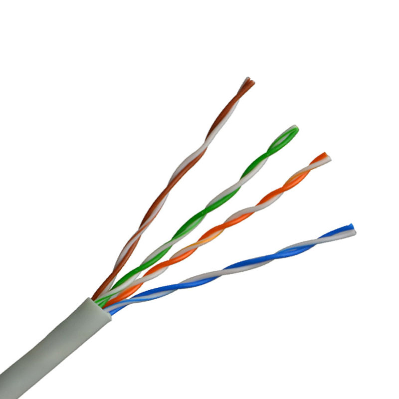 305M Cat5 নেটওয়ার্ক রোল ইউটিপি Cat5e ল্যান তারের ধূসর রঙ