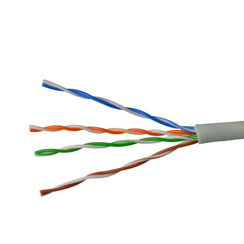 305M Cat5 নেটওয়ার্ক রোল ইউটিপি Cat5e ল্যান তারের ধূসর রঙ