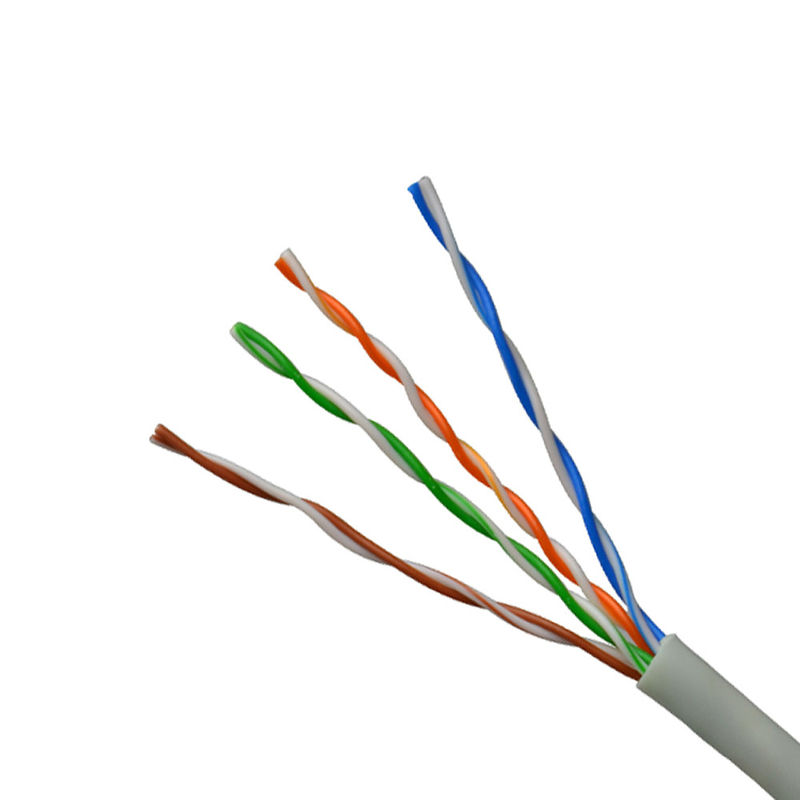 305M Cat5 নেটওয়ার্ক রোল ইউটিপি Cat5e ল্যান তারের ধূসর রঙ