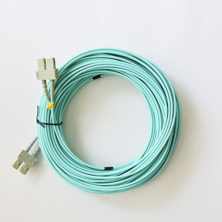 ডুপ্লেক্স SC / UPC MM OM3 2.0mm / 3.0mm অপটিক্যাল ফাইবার প্যাচ কর্ড